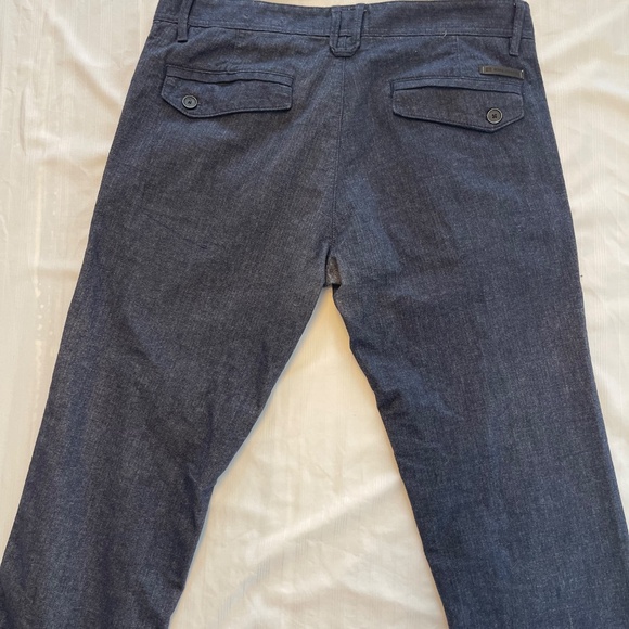 Hugo Boss orange casual Slim Fit pants Grey cotton blend double pockets 34R - Picture 2 of 4